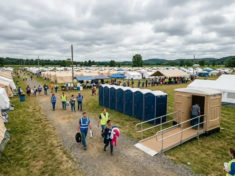 disaster-relief-camp-restrooms-010 — frequently asked questions, Dumpster & Portable Bathrooms Rental in Four Corners, MD